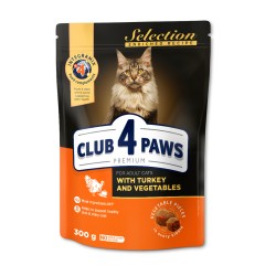 Club 4 Paws Selection pulyka és zöldség teljes értékű szárazeledel felnőtt macskáknak