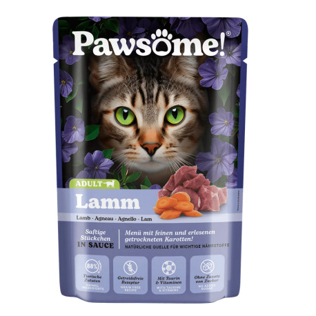 Pawsome!® Bárány felnőtt macskáknak 85g
