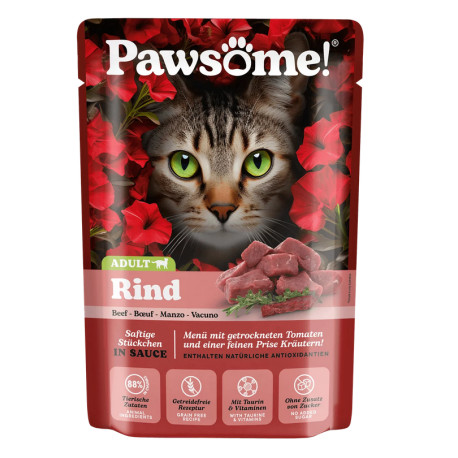 Pawsome!® Marha felnőtt macskáknkak 85g