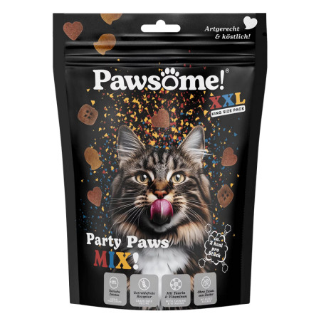 Pawsome!® Crunchy Party Paws Mix jutalomfalat macskáknak 150g