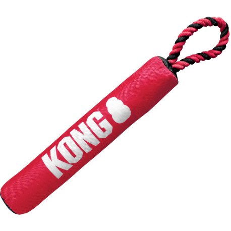KONG® Signature Stick kutyajáték kötéllel, 30 cm