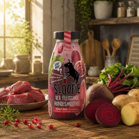 Sloofie Dog Meat Red - A Szívemelengető