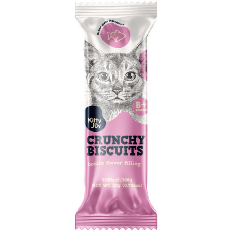 Kitty Joy Crunchy Biscuits - Bonito tonhallal töltve 20 g