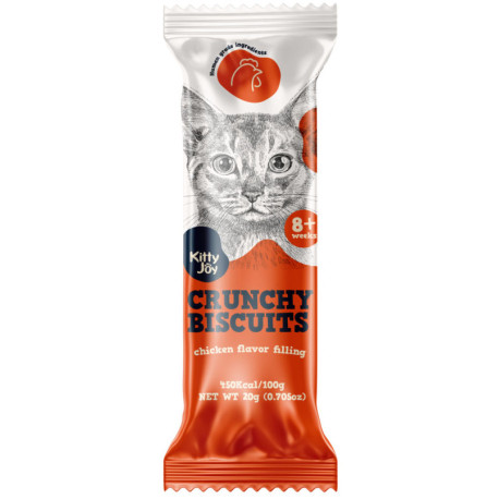 Kitty Joy Crunchy Biscuits - Csirkével töltve 20 g