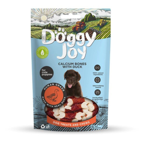 Doggy Joy Kalcium csontokra tekert kacsahús - puppy 90 g