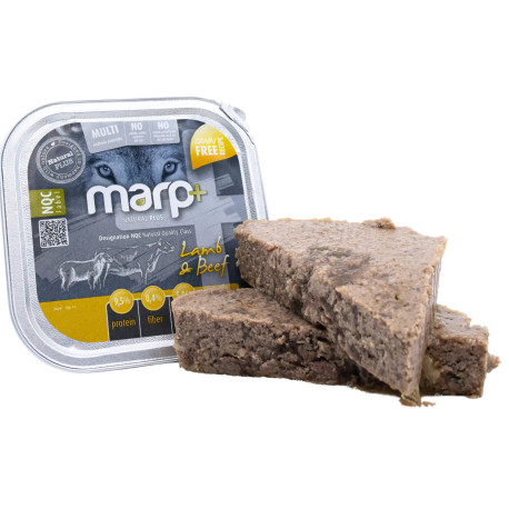 Marp Natural Plus Tray for Dogs – Lamb and Beef - Bárány és Marha alutálka 150g