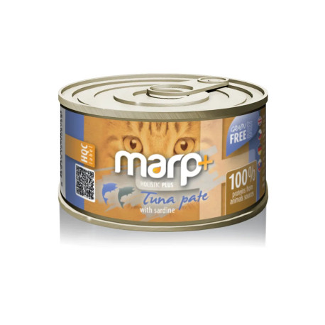 Marp Holistic Plus Cat – Tonhalpástétom garnélával 70g
