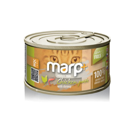 Marp Holistic Plus Cat – Csirkepástétom garnélával 70g