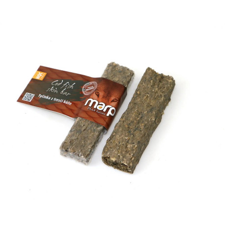 Marp Holistic Cod fish skin bar - Tőkehalbőr hasáb 12cm