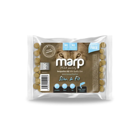 Marp Variety Slim and Fit with White Fish - fehér hal barna rizzsel - szárazeledel idős és felnőtt kutyáknak