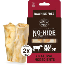 Eart Animal No-Hide Beef Rolls - marhahúsos rágótekercs 2db, S méret
