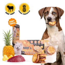 UNIQ PETS Kollagénes fánk marhahússal és ananásszal 7cm (10db)