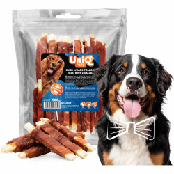 UNIQ PETS MEATY halas-kacsahúsos jutalomfalat csíkok kutyáknak, 500 g