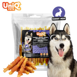 UNIQ PETS Nyúlhússal tekert édesburgonya rudak kutyáknak – 500 g