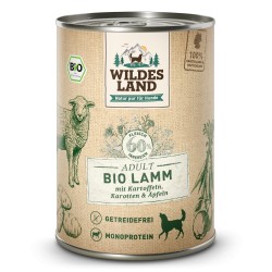 Wildes Land Bárány burgonyával & sárgarépával BIO nedveseledel kutyáknak 125 g