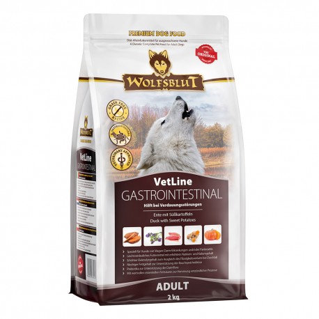 Wolfsblut VetLine Gastrointestinal - Kacsa édesburgonyával 2kg