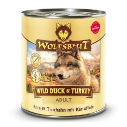 Wolfsblut Wild Duck & Turkey Adult - kacsa & pulyka burgonyával 395 g